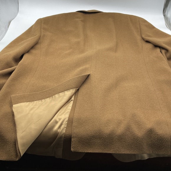 Vintage Bill Blass Camel Hair Blazer Jacket Suit Coat Mens Tan Two Button 44 R - Picture 10 of 10